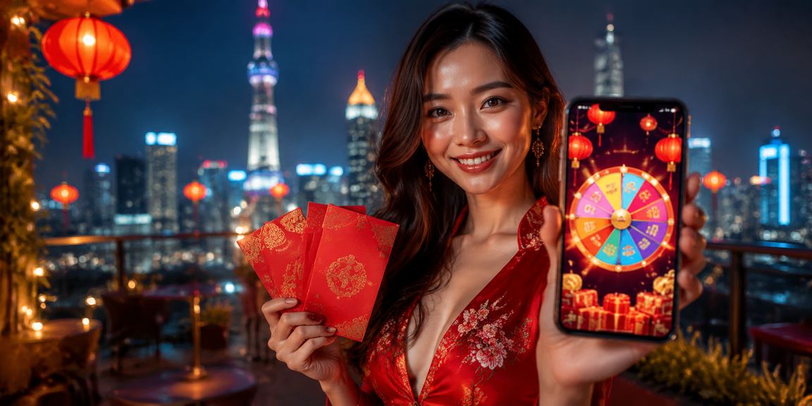 Không khí lễ hội đèn lồng TP. Hồ Chí Minh và người dùng kiểm tra giao dịch trực tuyến