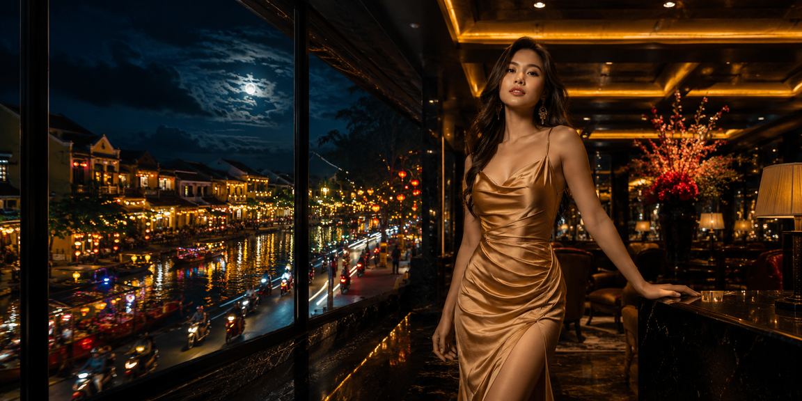 Người dùng thư giãn tại quán cà phê Hội An với thái độ chơi game có trách nhiệm