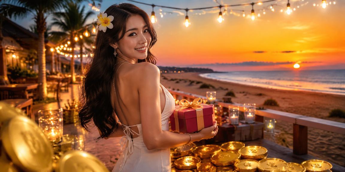Cảnh bãi biển Mũi Né và người dùng kiểm tra tài khoản cá cược trực tuyến an toàn